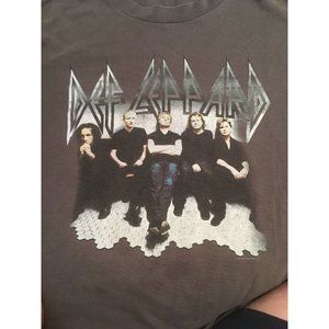 DEF LEPPARD 1999 EUPHORIA Concert Tour T-shirt, Dark Grey Double Sided, Men’s XL